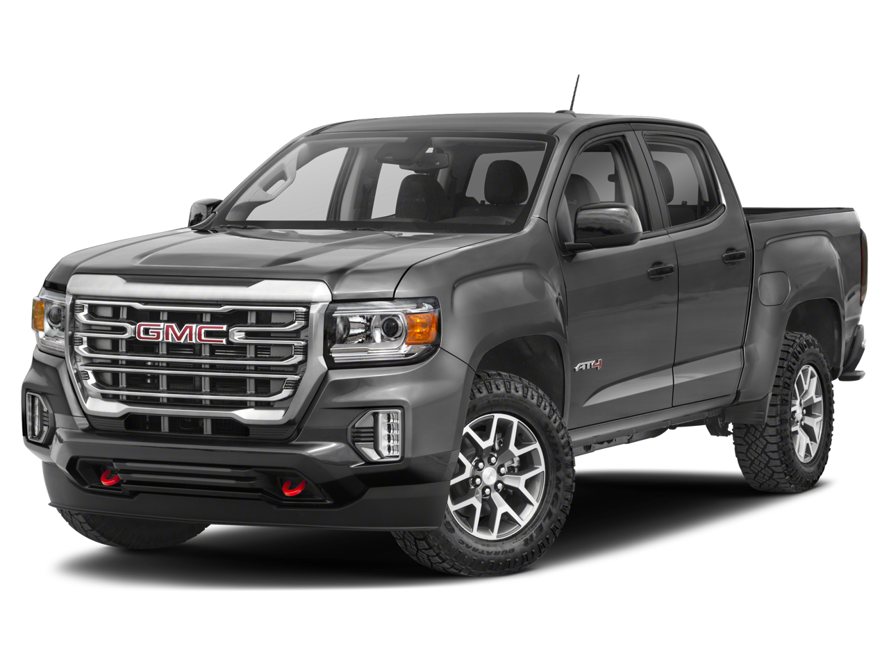 2021 GMC Canyon 4WD AT4 w/Cloth in Summit White — front three-quarter view