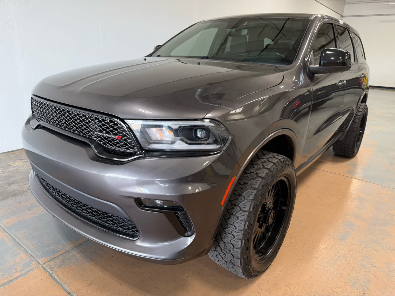 2021 Dodge Durango SXT in Gray/Gray — front three-quarter view