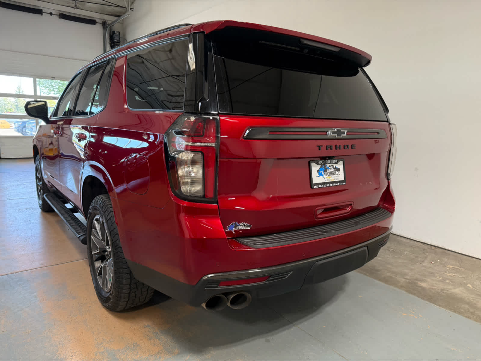 2021 Chevrolet Tahoe — rear three-quarter view