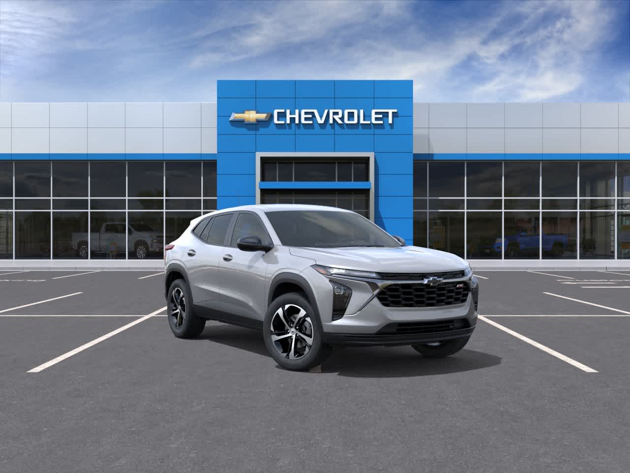 2026 Chevrolet Trax 1RS in Sterling Gray Metallic — front three-quarter view