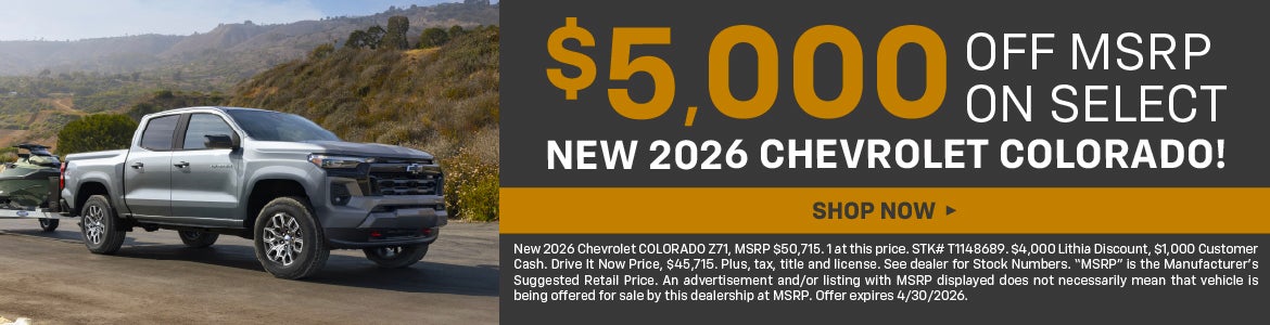 $5000 off Colorado
